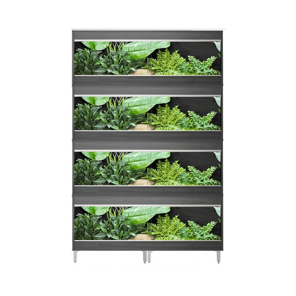 VivExotic Repti Home Maxi Medium Four Tier Grey Vivarium - W:86cm x H:224cm