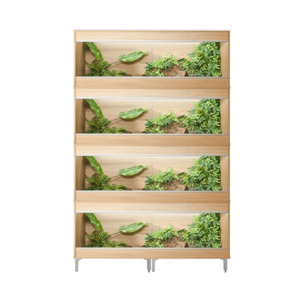 VivExotic Repti Home Maxi Large Four Tier Oak Vivarium - W:115cm x H:224cm