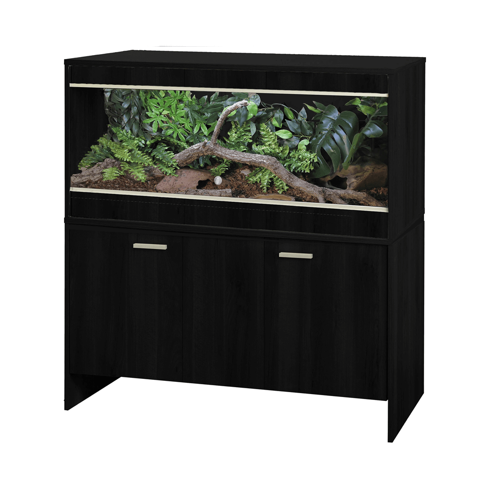 VivExotic Repti Home Maxi Large Black Vivarium With Cabinet 115cm/3.77ft