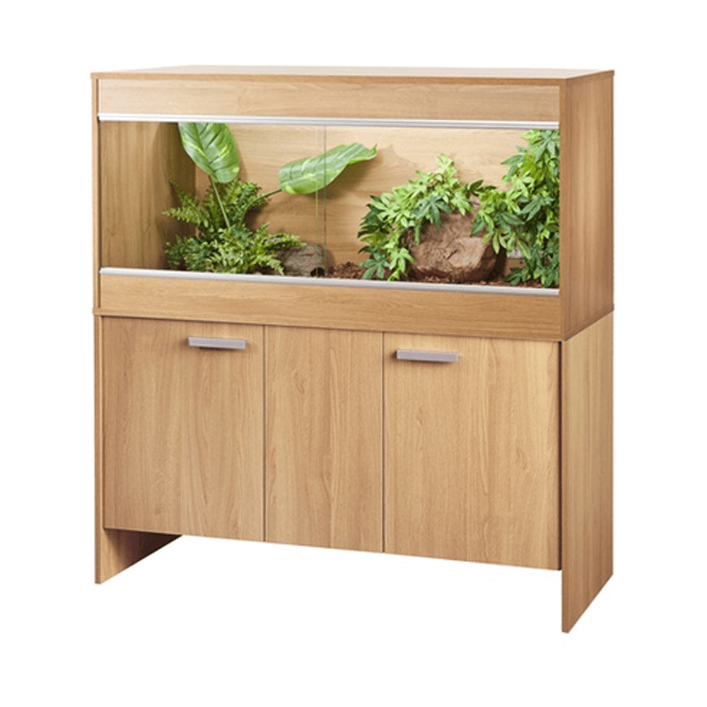 VivExotic Repti Home Maxi Large Oak Vivarium With Cabinet 115cm/3.77ft
