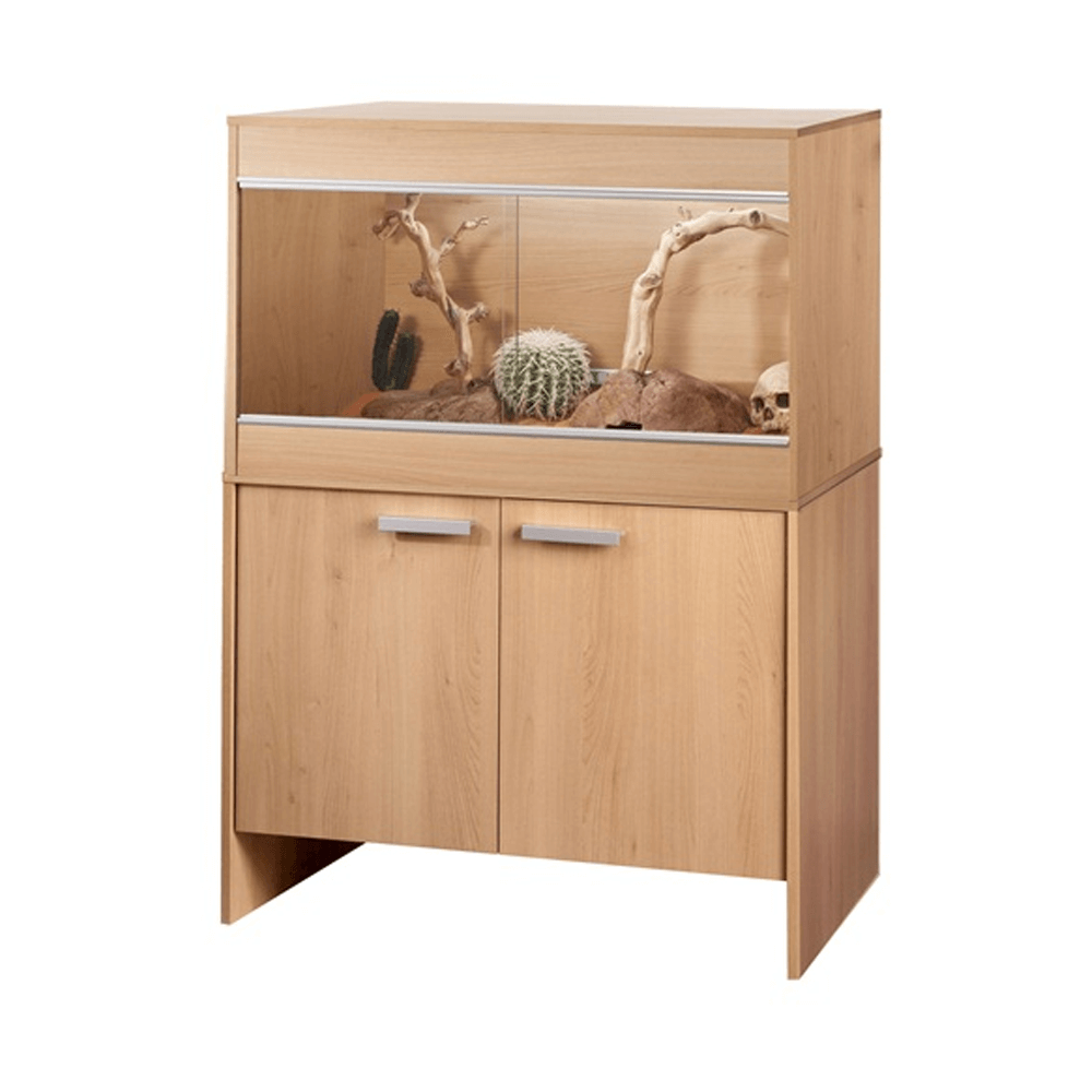 VivExotic Repti Home Maxi Medium Oak Vivarium With Cabinet 86cm/2.82ft