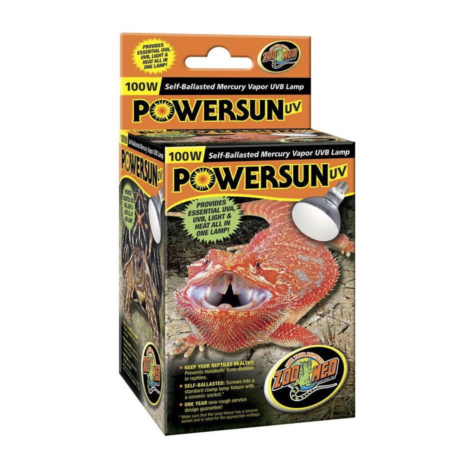 Zoo Med PowerSun UV Bulbs 100w-160w