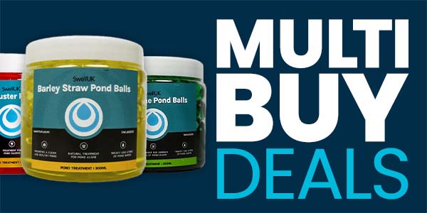 Pond Offer: Shop multibuy deals. Save from 5% to 20% OFF when buying live fish, pond treatment and others.